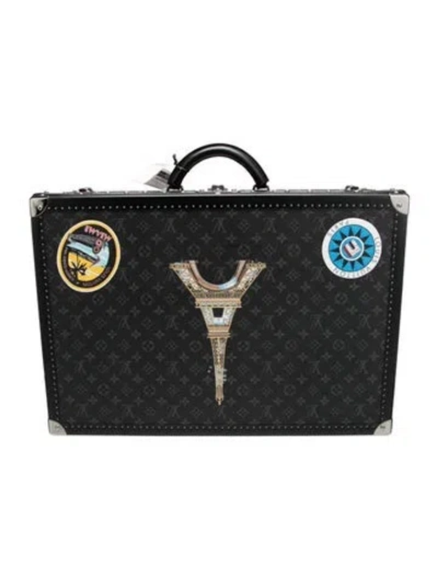 Pre-owned Louis Vuitton Monogram Eclipse Trunk In Black