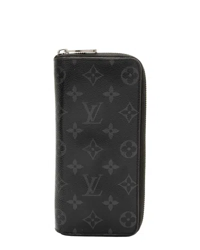 Louis Vuitton Monogram Eclipse Vertical Zippy Wallet (authentic Pre-loved)