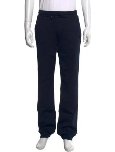 Pre-owned Louis Vuitton Monogram Embossed  Joggers In Blue