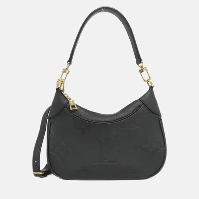 Pre-owned Louis Vuitton Monogram Empreinte Bagatelle Shoulder Bag In Black