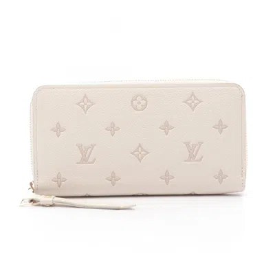 Pre-owned Louis Vuitton Monogram Empreinte Beige Monogram Empreinte Long Wallet (bi-fold) () In Sand