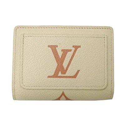 Pre-owned Louis Vuitton Monogram Empreinte Beige Monogram Monogram Empreinte Wallet (bi-fold) () In Beige, Monogram