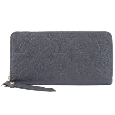 Pre-owned Louis Vuitton Monogram Empreinte Black Monogram Empreinte Long Wallet (bi-fold) ()