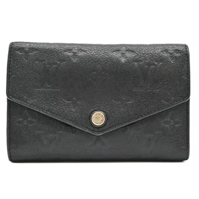 Pre-owned Louis Vuitton Monogram Empreinte Black Monogram Empreinte Wallet (tri-fold) ()