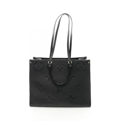 Pre-owned Louis Vuitton Monogram Empreinte Black Noir Leather Tote Bag ()