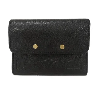 Pre-owned Louis Vuitton Monogram Empreinte Black Noir Monogram Empreinte Wallet (tri-fold) ()