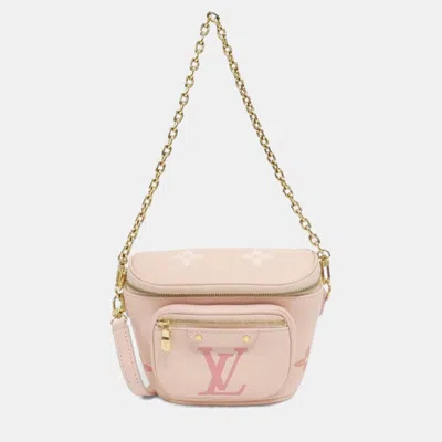 Pre-owned Louis Vuitton Monogram Empreinte (by The Pool) Mini Bumbag In Pink