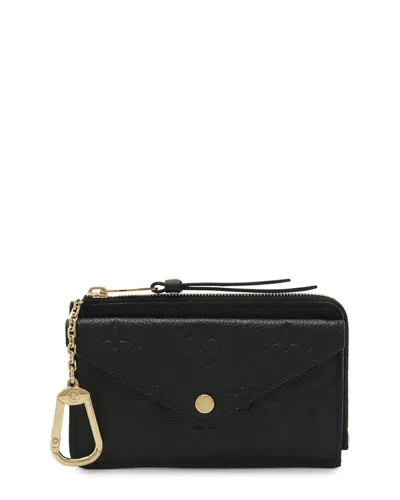 Louis Vuitton Monogram Empreinte Card Case (authentic Pre-loved) In Black/black