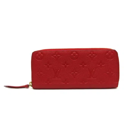 Pre-owned Louis Vuitton Monogram Empreinte Cerise Monogram Empreinte Long Wallet (bi-fold) () In Pink