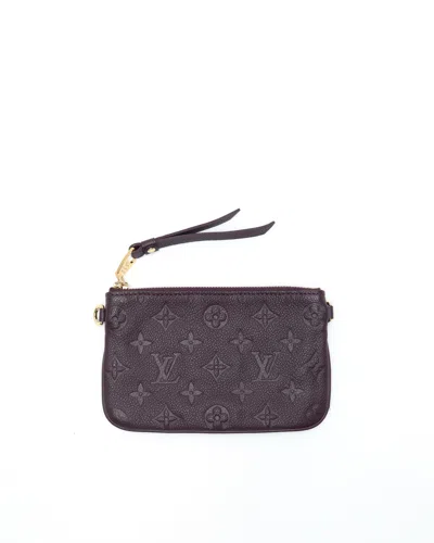Pre-owned Louis Vuitton Monogram Empreinte Citadine Pochette In Purple