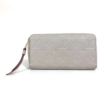 Pre-owned Louis Vuitton Monogram Empreinte Gray Monogram Empreinte Long Wallet (bi-fold) ()