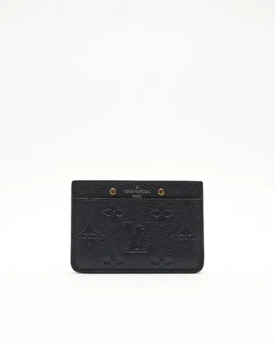 Pre-owned Louis Vuitton Monogram Empreinte Leather Card Holder