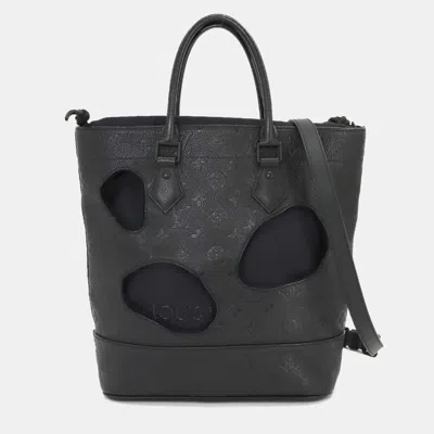Pre-owned Louis Vuitton Monogram Empreinte Leather Rei Kawakubo Bag With Holes In Black