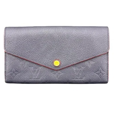 Pre-owned Louis Vuitton Monogram Empreinte Marine Rouge Monogram Empreinte Long Wallet (bi-fold) () In Red