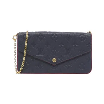 Pre-owned Louis Vuitton Monogram Empreinte Marine Rouge Monogram Monogram Empreinte Pochette Shoulder Bag (pre