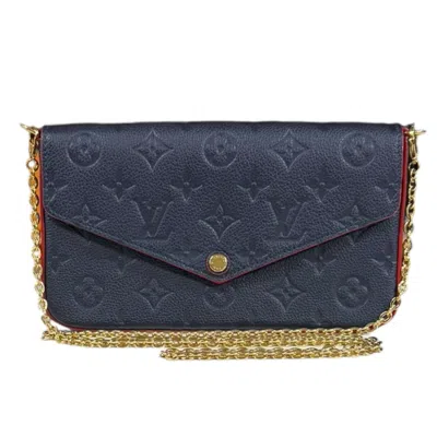 Pre-owned Louis Vuitton Monogram Empreinte Marine Rouge Navy Monogram Empreinte Shoulder Bag () In Marine Rouge, Navy