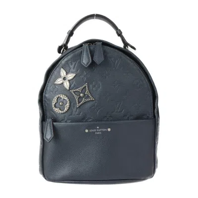 Pre-owned Louis Vuitton Monogram Empreinte Metallic Leather Backpack Handbag () In Silver