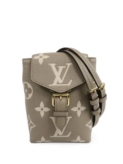 Pre-owned Louis Vuitton Monogram Empreinte Mini Backpack In Grey