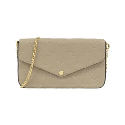 Pre-owned Louis Vuitton Monogram Empreinte Monogram Tourterelle Monogram Empreinte Pochette Shoulder Bag (pre-