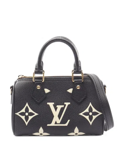 Louis Vuitton Monogram Empreinte Nano Speedy Handbag In Gray