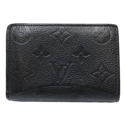 Pre-owned Louis Vuitton Monogram Empreinte Noir Leather Wallet (bi-fold) ()