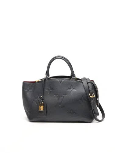 Pre-owned Louis Vuitton Monogram Empreinte Petit Palais Pm Bag In Black