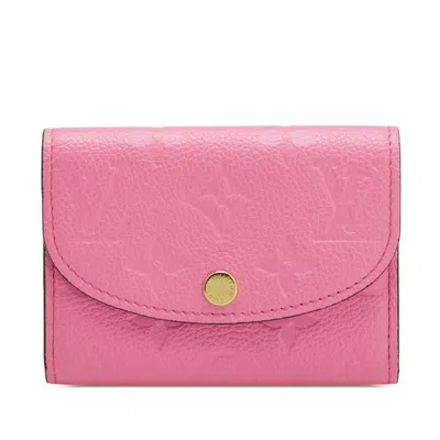 Pre-owned Louis Vuitton Monogram Empreinte Pink Leather Coin Purse/coin Case ()