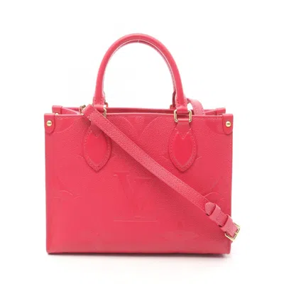 Pre-owned Louis Vuitton Monogram Empreinte Pink Leather Tote Bag ()