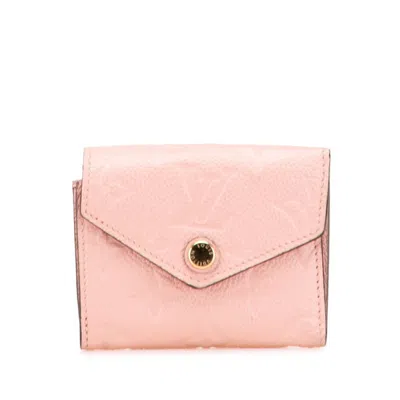 Pre-owned Louis Vuitton Monogram Empreinte Pink Rose Poudre Leather Wallet (bi-fold) ()