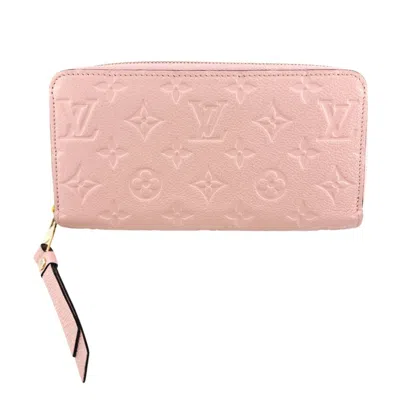 Pre-owned Louis Vuitton Monogram Empreinte Rose Poudre Monogram Empreinte Long Wallet (bi-fold) () In Pink