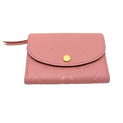 Pre-owned Louis Vuitton Monogram Empreinte Rose Poudre Monogram Empreinte Wallet (tri-fold) () In Pink