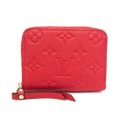 Pre-owned Louis Vuitton Monogram Empreinte Sacrlet Monogram Empreinte Coin Purse/coin Case () In Red