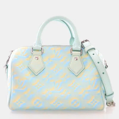 Pre-owned Louis Vuitton Monogram Empreinte Stardust Speedy Bandouliere 20 In Green