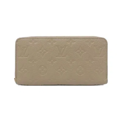 Pre-owned Louis Vuitton Monogram Empreinte Tourterelle Leather Long Wallet (bi-fold) ()