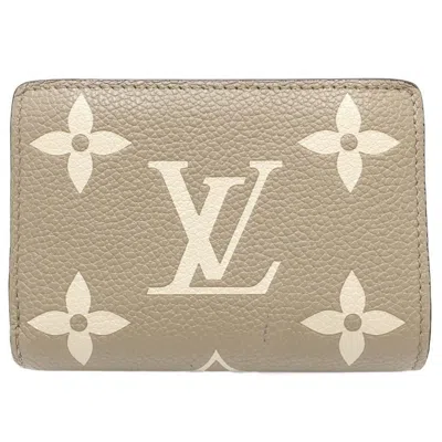 Pre-owned Louis Vuitton Monogram Empreinte Tourterelle Leather Wallet (bi-fold) ()