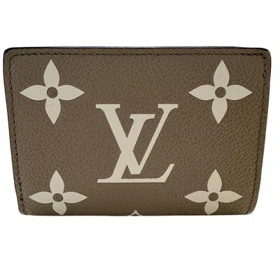 Pre-owned Louis Vuitton Monogram Empreinte Tourterelle Monogram Empreinte Wallet (bi-fold) () In Gray