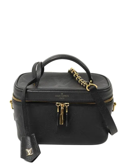 Pre-owned Louis Vuitton Monogram Empreinte Vanity Case Shoulder Bag In Black