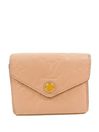 Pre-owned Louis Vuitton Monogram Empreinte Zoe Wallet In Pink