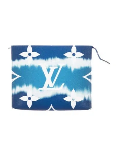 Pre-owned Louis Vuitton Monogram Escale Toiletry Pouch 26 In Blue
