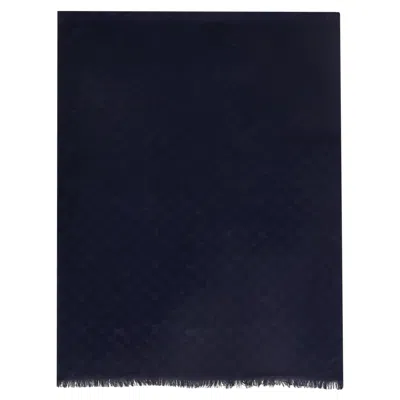 Pre-owned Louis Vuitton Monogram Essential Cotton Stole Scarf In Black