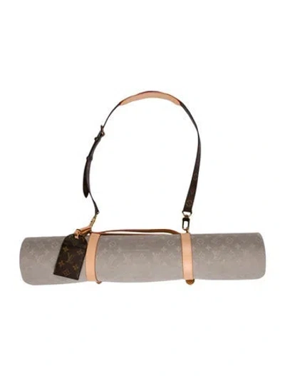 Pre-owned Louis Vuitton Monogram Exercise Mat In Brown
