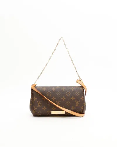 Pre-owned Louis Vuitton Monogram Favorite Pm Bag In Brown