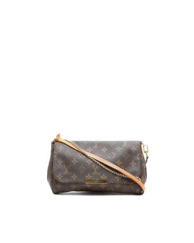 Pre-owned Louis Vuitton Monogram Favorite Pm Bag In Brown