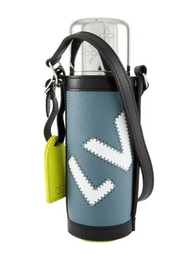 Pre-owned Louis Vuitton Monogram Flask & Holder Set