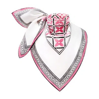 Louis Vuitton Monogram Flower Tile Square 90 In Pink