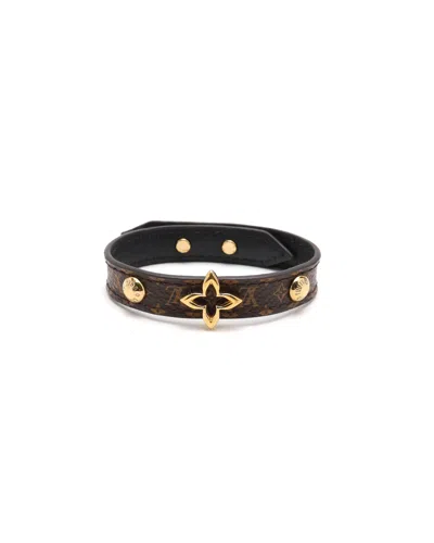 Pre-owned Louis Vuitton Monogram Flowergram Bracelet In Brown