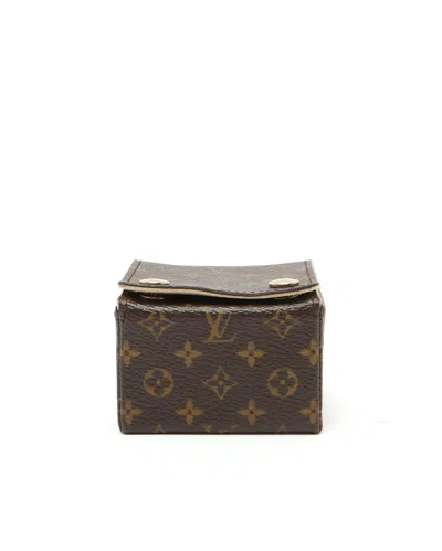 Louis Vuitton Monogram Folded Ring Box In Brown