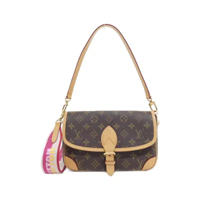 Pre-owned Louis Vuitton Monogram Fuchsia Marron Coated Canvas Shoulder Bag () In Multi