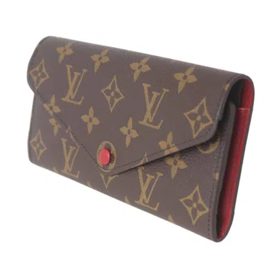 Pre-owned Louis Vuitton Monogram Fuchsia Monogram Long Wallet (bi-fold) () In Fuchsia, Monogram
