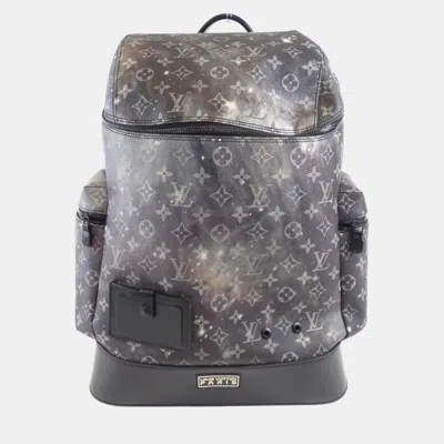 Pre-owned Louis Vuitton Monogram Galaxy Alpha Backpack In Black